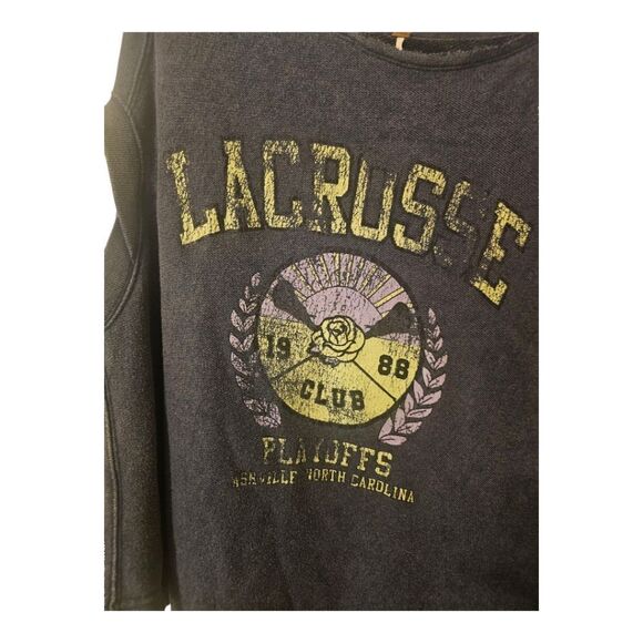 FREE PEOPLE Lacrosse Oversized Sweat Shirt Tunic - Size Small - Picture 4 of 10
